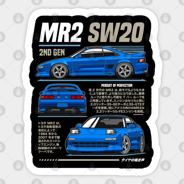 MR2 SW20 Sticker by squealtires